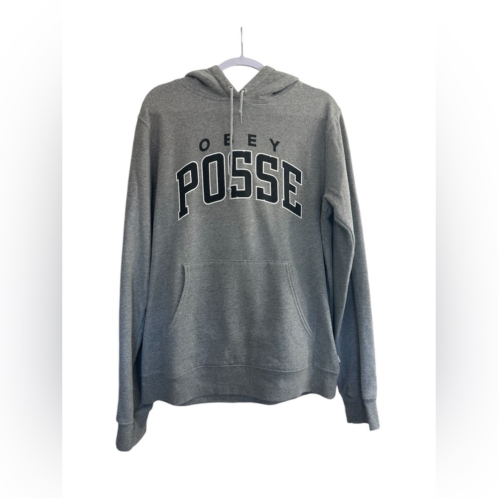 Obey | Grey Sweatshirt Hoodie | Men’s Size M | Streetwear Skater Y2K